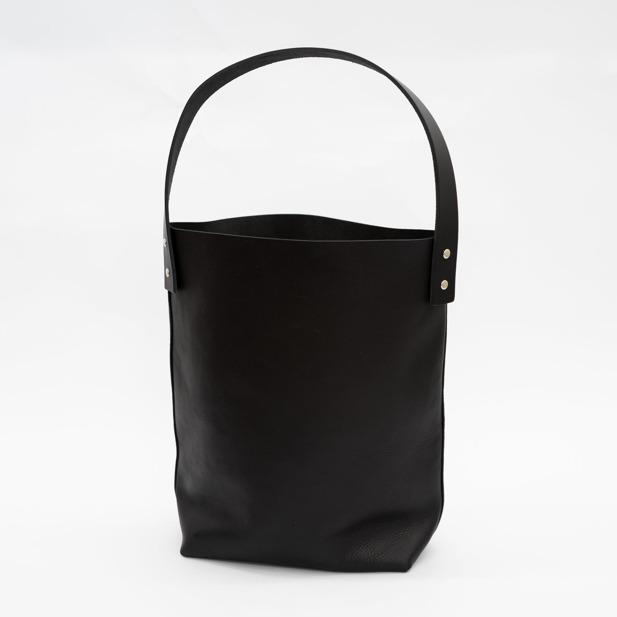 【美品】TEMBEA BAGUETTE TOTE SMALL BLK/BLK Tembea Leather Baguette Tote | Tortoise General Store