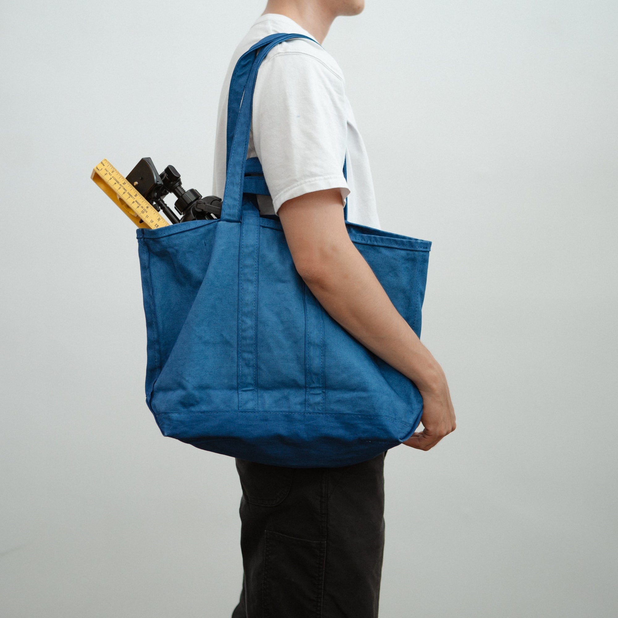 Tembea Market Tote Medium Indigo | Tortoise General Store
