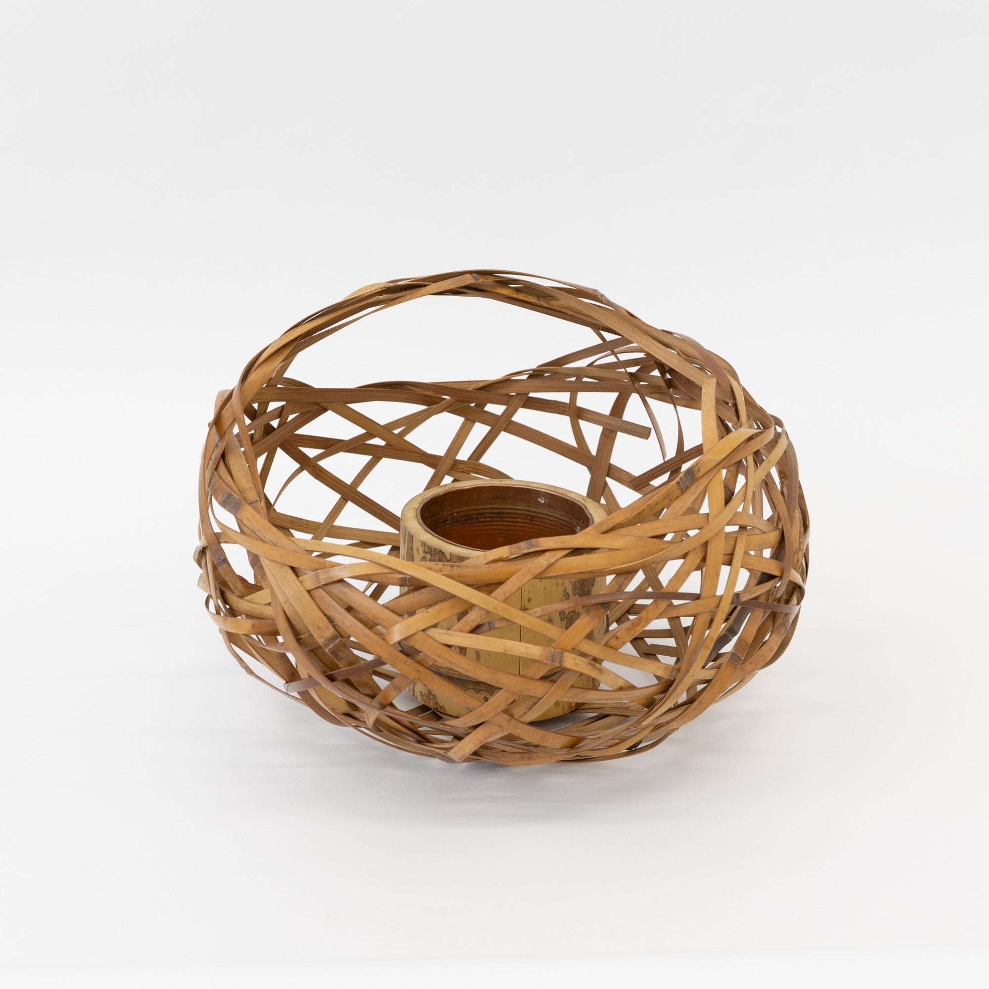 Vintage Bamboo Flower Basket - Hanakago 6 | Tortoise General Store