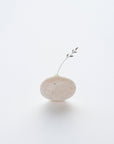 White Marble Sea Stone Vase by Mitsuru Koga | Tortoise General Store