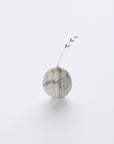 White Marble Sea Stone Vase by Mitsuru Koga | Tortoise General Store