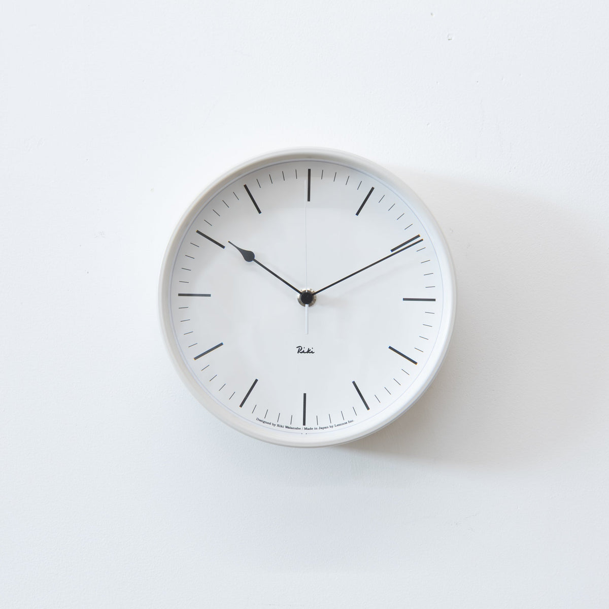 WR08-24WH Riki Steel Clock Line | Tortoise General Store