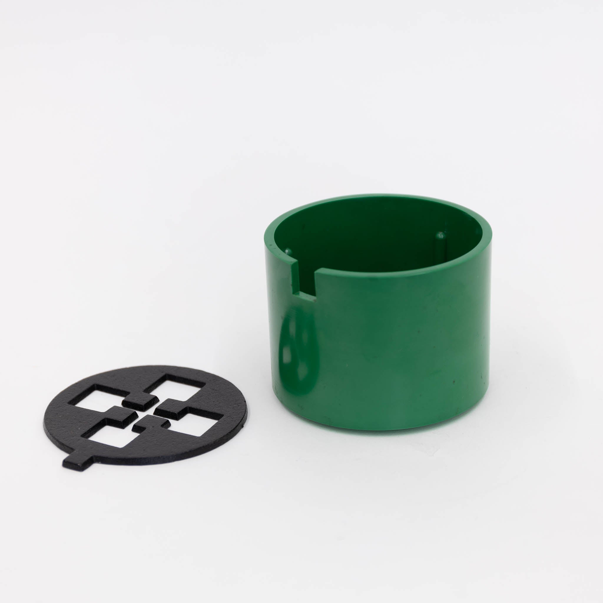 112 60&#39;s, Plastic Ashtray with cast iron lid - Green | Tortoise General Store