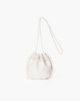Aeta Fringed Shoulder Bag (DA 67) in White & Black | Tortoise General Store