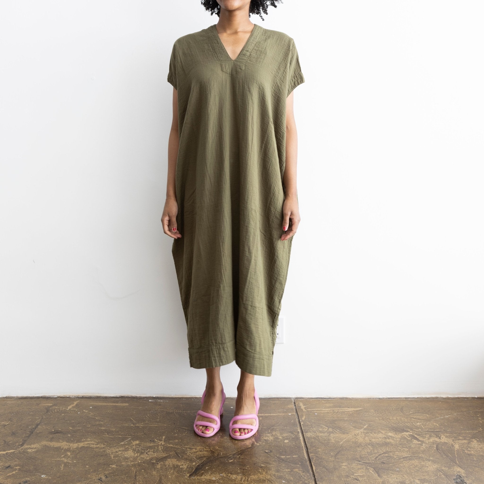 ARGUE LINEN TWILL ANMBIENCE DRESS-