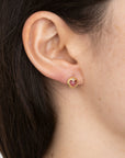 Black Barc Heart No. 14 Stud Earrings | Tortoise General Store
