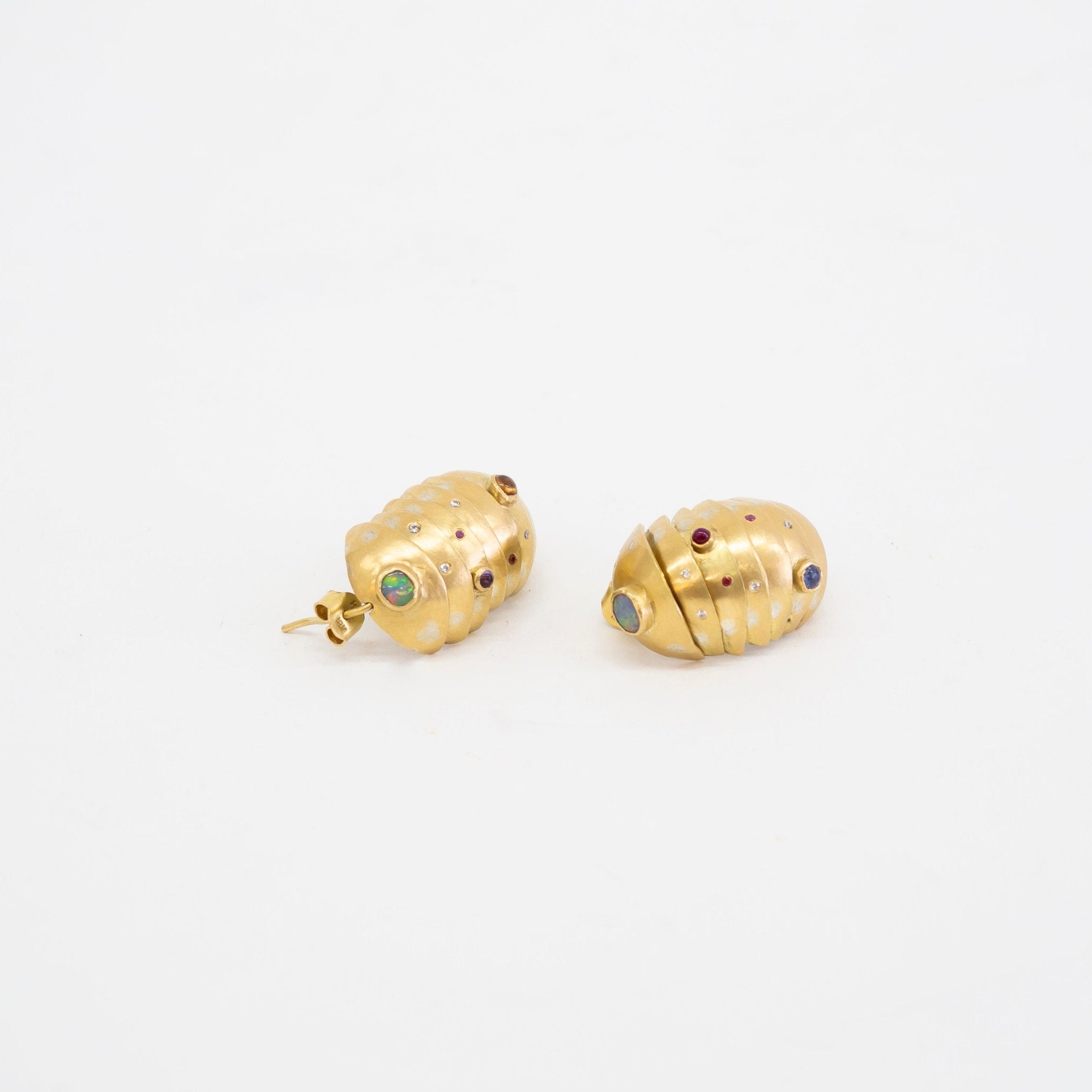 Black Barc &#39;Roly-Poly&#39; Earrings No. 2 &amp; No 3. (sold as a pair) | Tortoise General Store