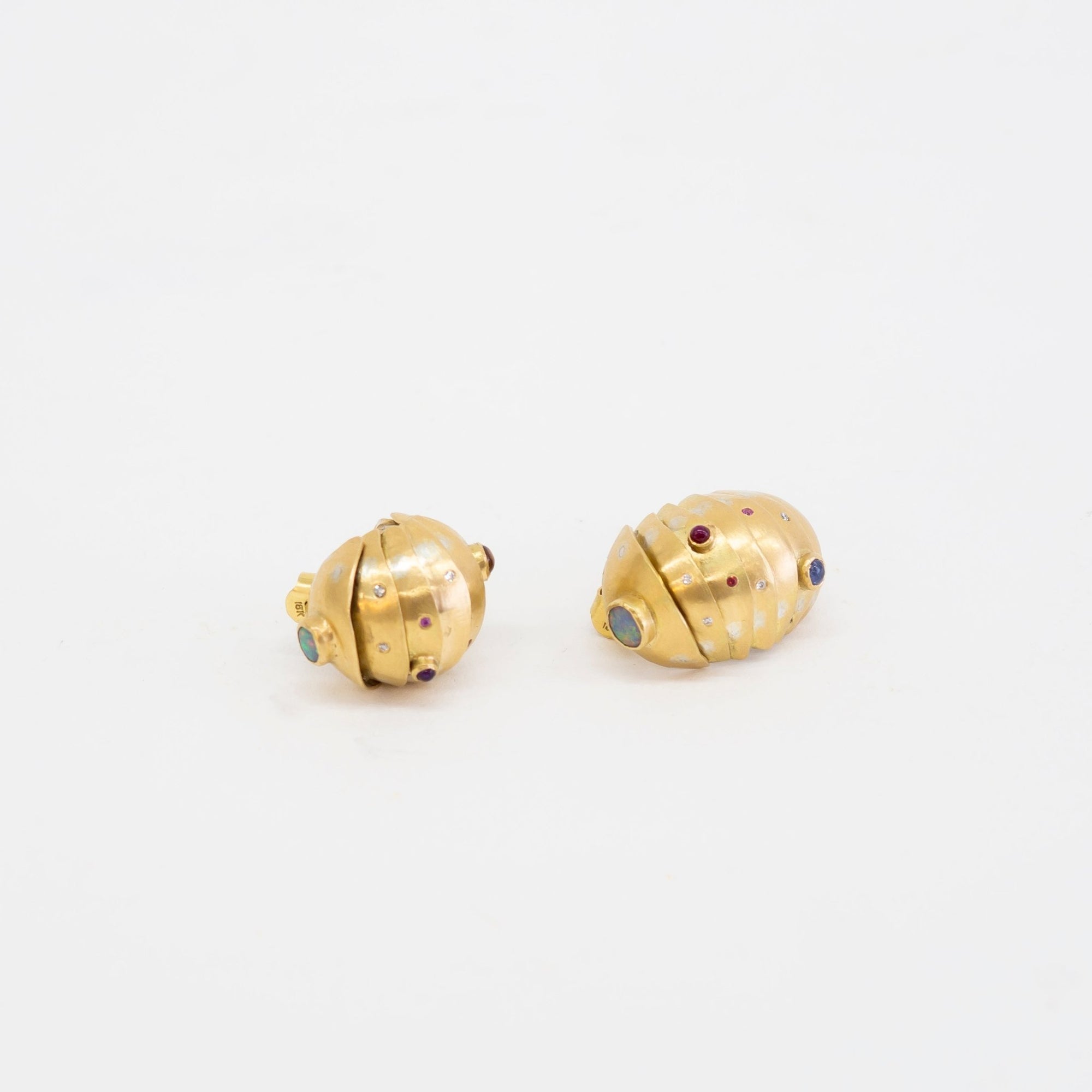 Black Barc &#39;Roly-Poly&#39; Earrings No. 2 &amp; No 3. (sold as a pair) | Tortoise General Store