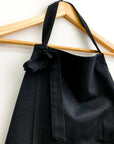 Black Bibbed Apron by Hakui (Hakui 6803-9) - tortoise general store