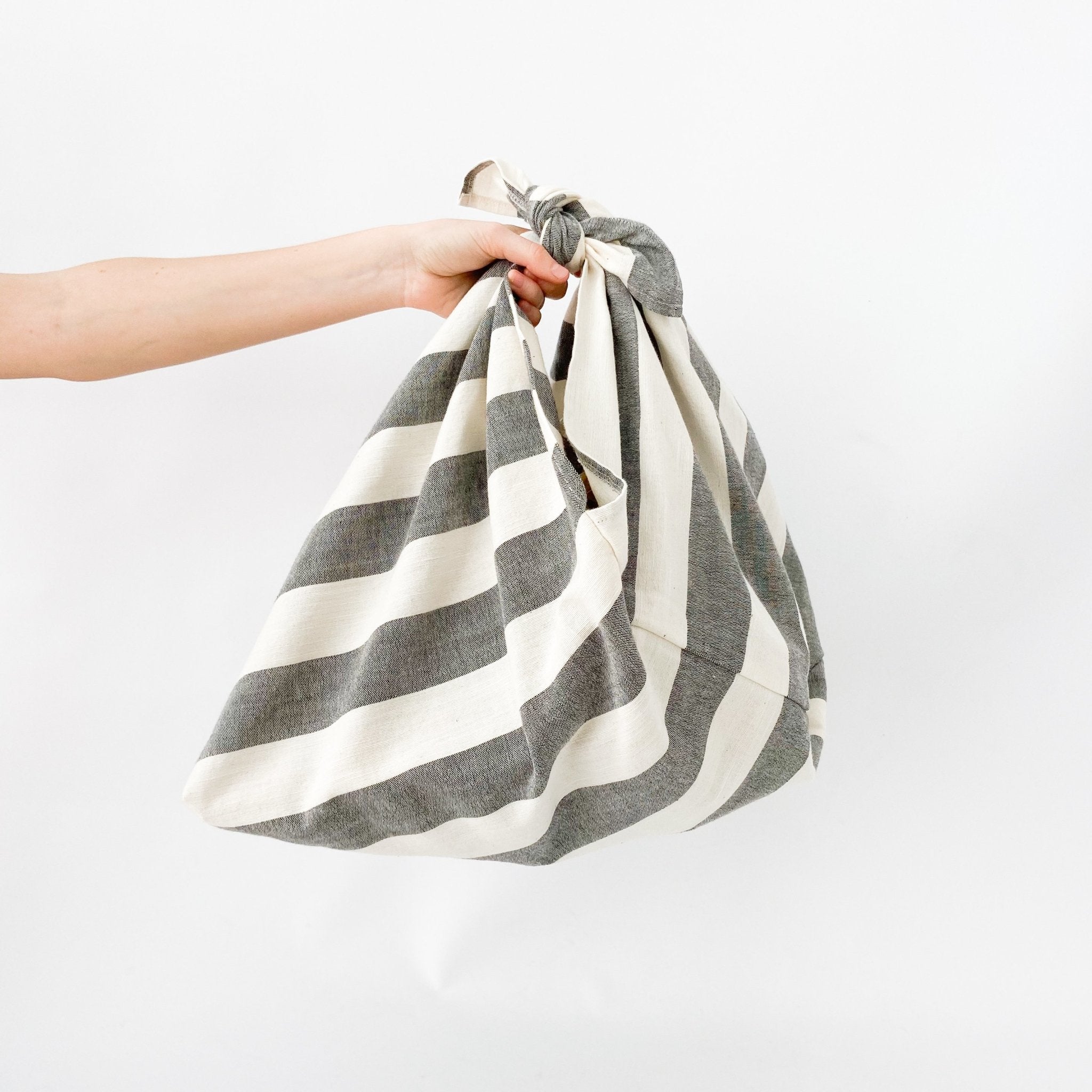 Furoshiki Bag Kit with Strap Handle I Stripe | Zusetsu