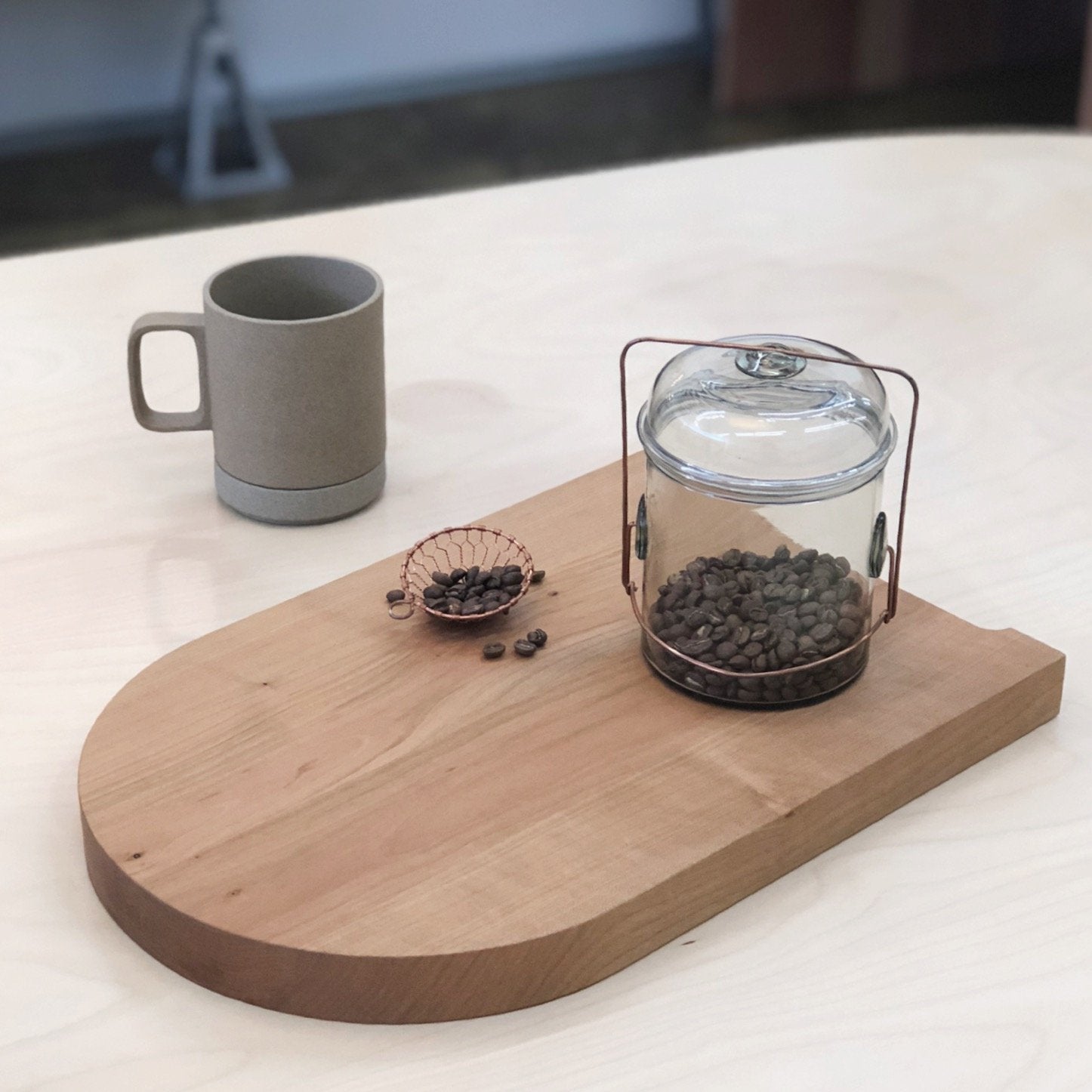 Glass Coffee Bean Container by Peter Ivy | Tortoise General Store