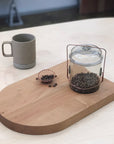 Glass Coffee Bean Container by Peter Ivy - tortoise general store