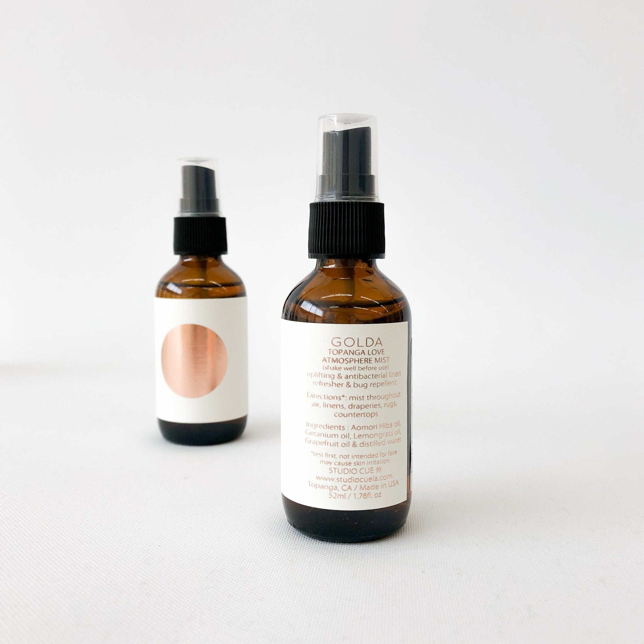 GOLDENHORSE秩父12.Bottle 0347.2008.7無洗浄空き瓶 Golda Atmosphere Sprays 2oz | Tortoise General Store
