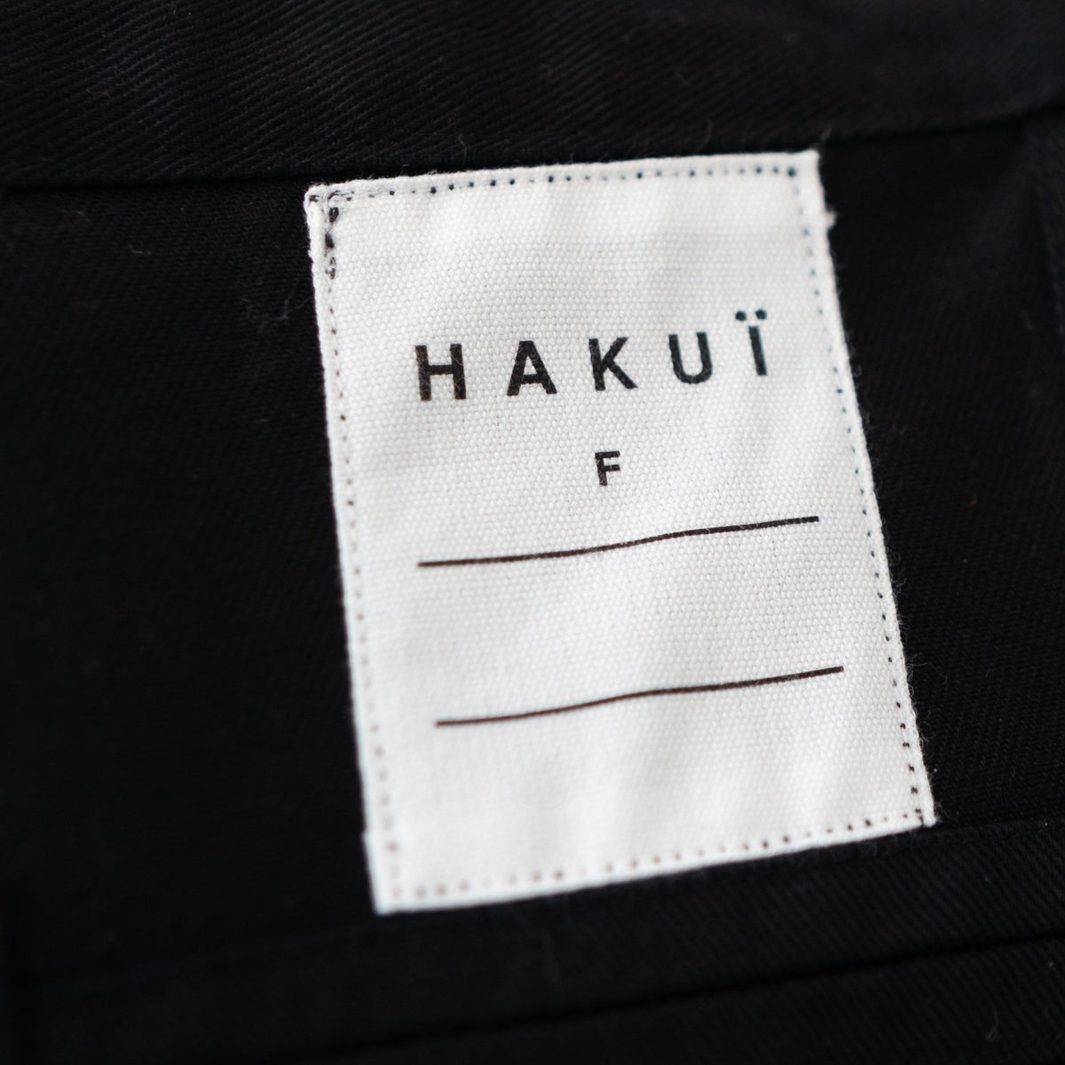 Hakui Long Waist Apron - Black - tortoise general store