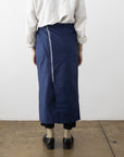 Hakui Long Waist Apron - Blue - tortoise general store