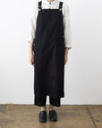 Hakui One-Piece Apron - Black - tortoise general store