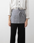 Hakui Short Waist Apron - Stripe - tortoise general store