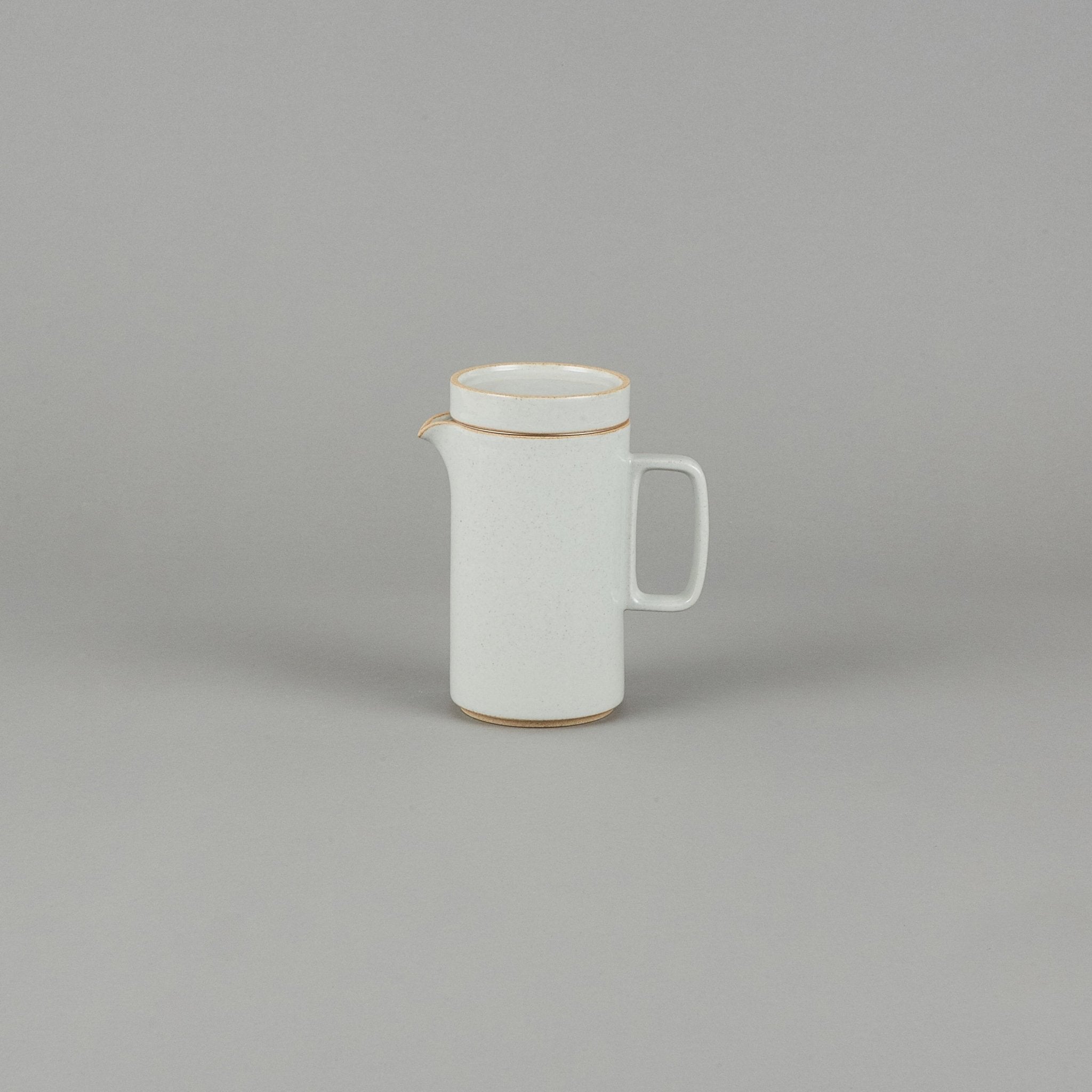Hasami Porcelain - Teapot Tall with Stainless Strainer Gloss Gray ø 3.3/8&quot; | Tortoise General Store