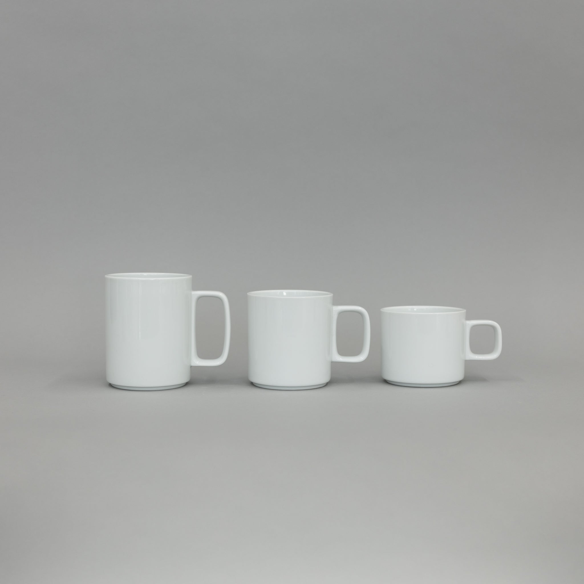Contemporary Espresso Cups 4oz White Ceramic and Natural Cork Espresso Cups  Set of 4 Stackable 