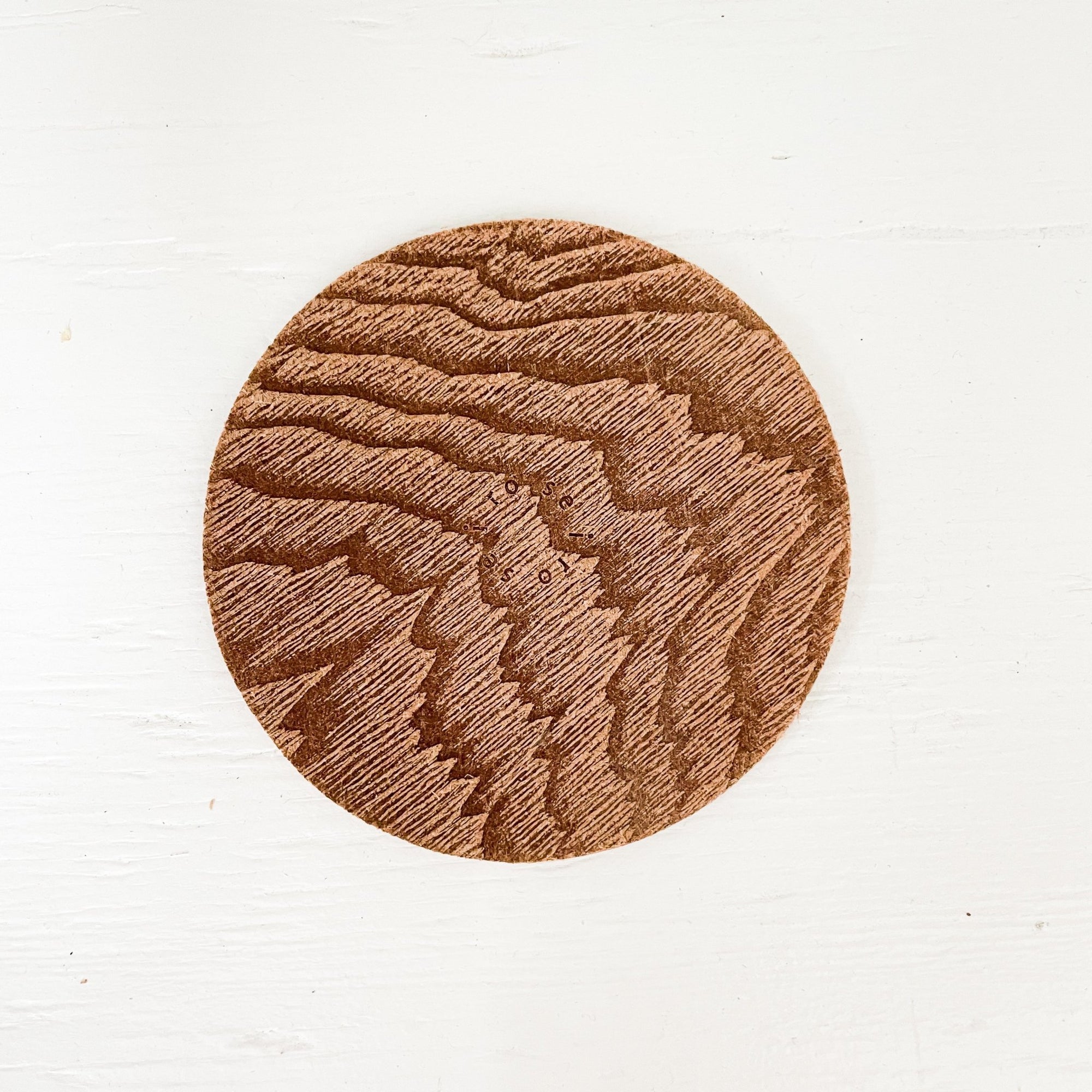 Irose Coaster - Plywood and Paper Leather - tortoise general store