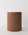 Irose "Plywood" Leather Trash Bin - tortoise general store