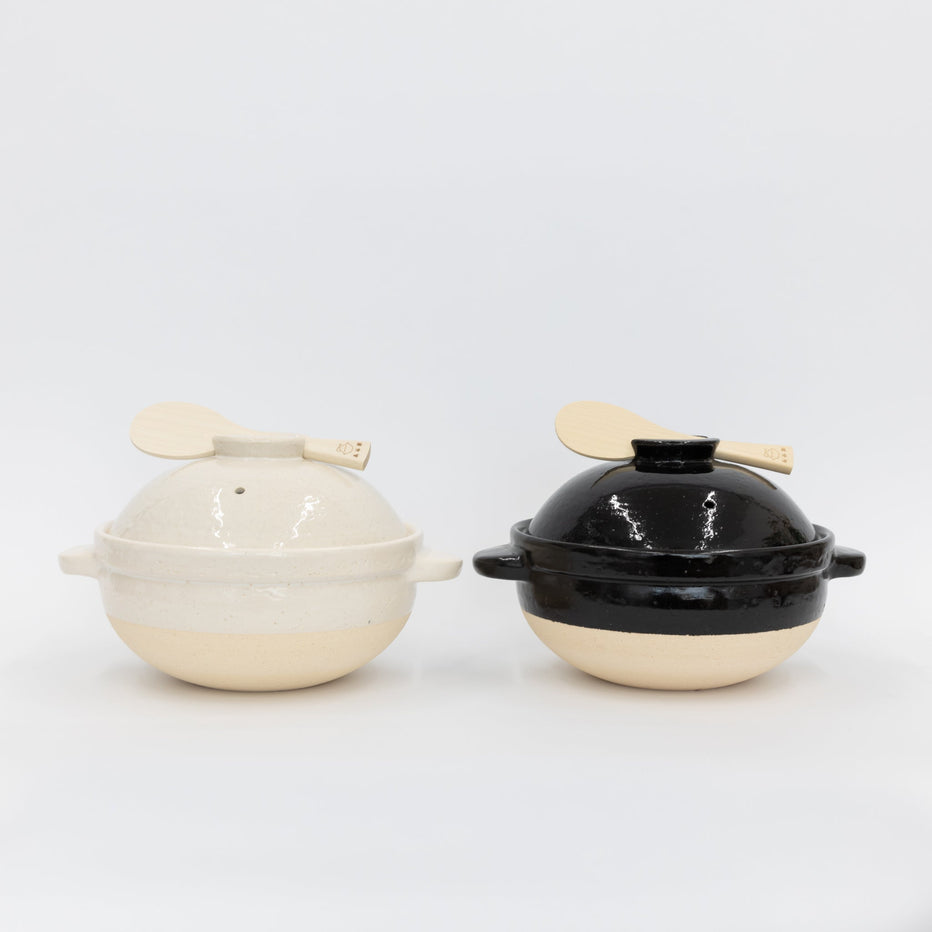 Kamado-san Rice Cooker Donabe White - 3 Go | Tortoise General Store