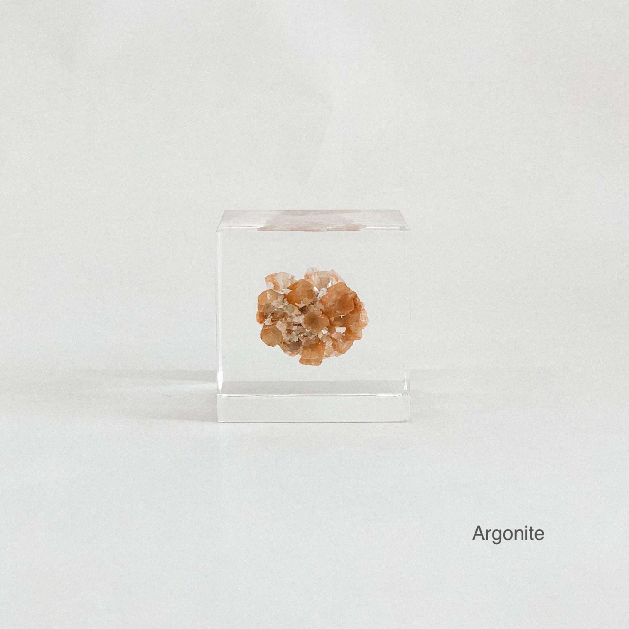 Mineral Sola Cube: Argonite Stone