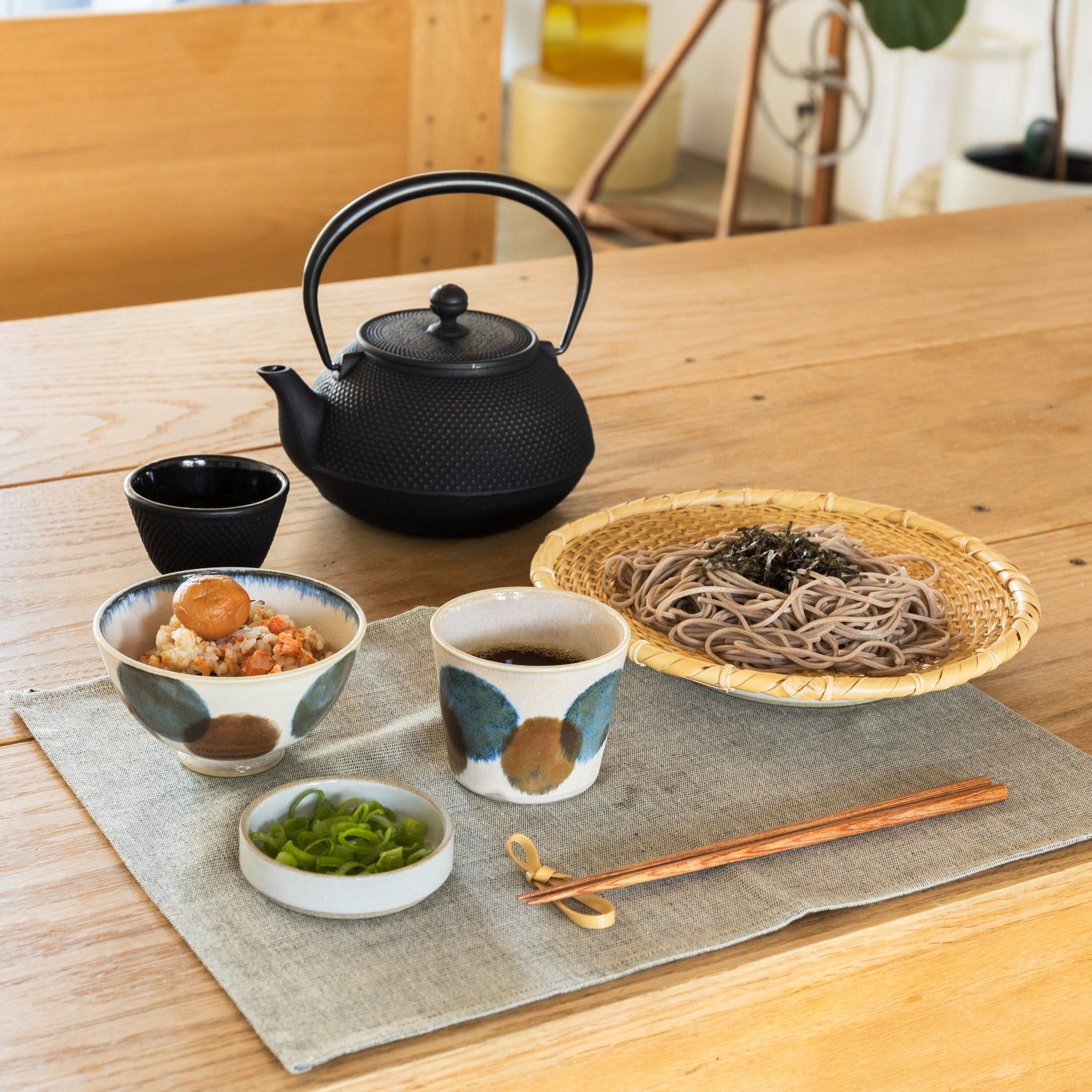 Miya Cast Iron Teapot with Strainer - Arare | Tortoise General Store