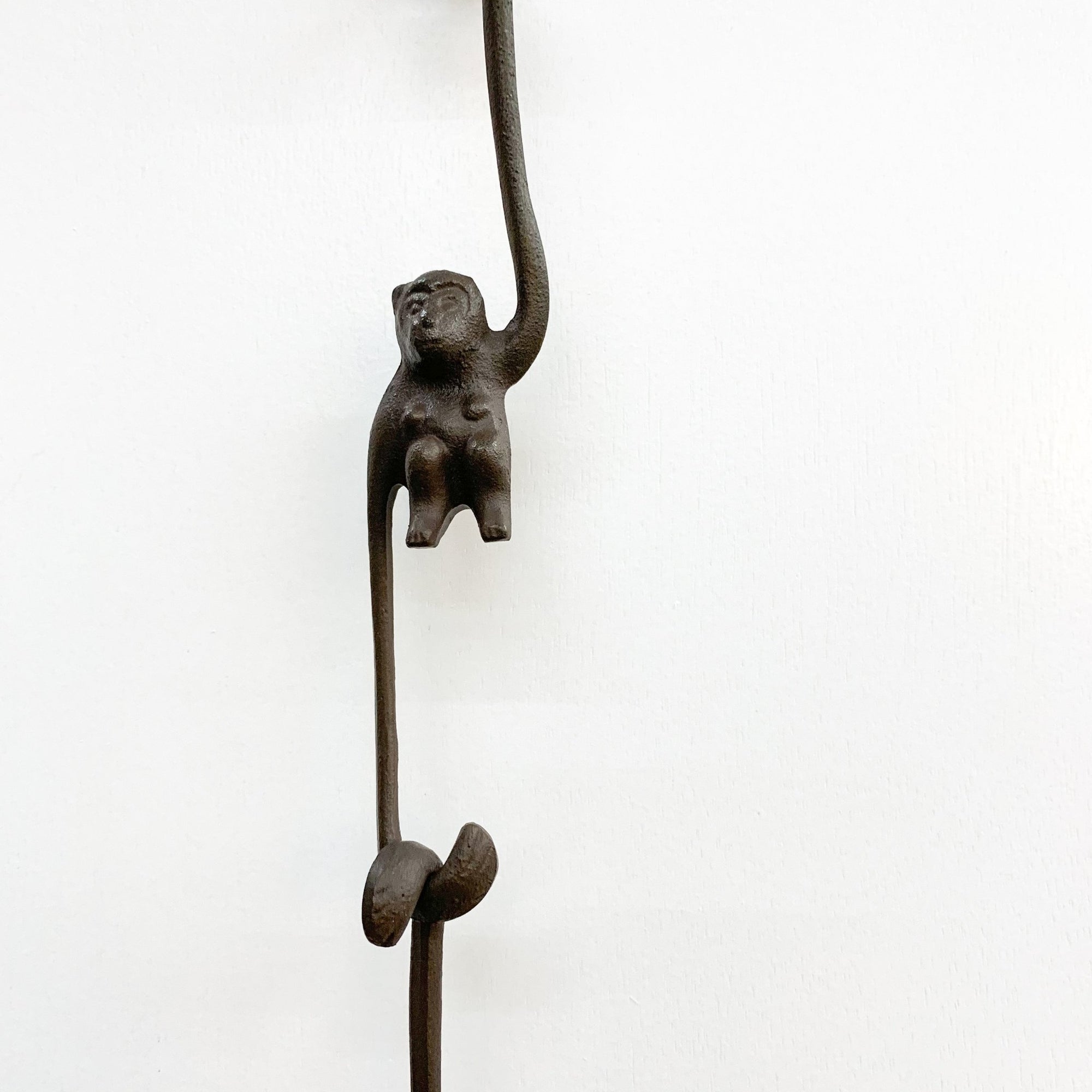 Cast Iron Monkey Figurines, Cast Iron Wall Hook Hanger
