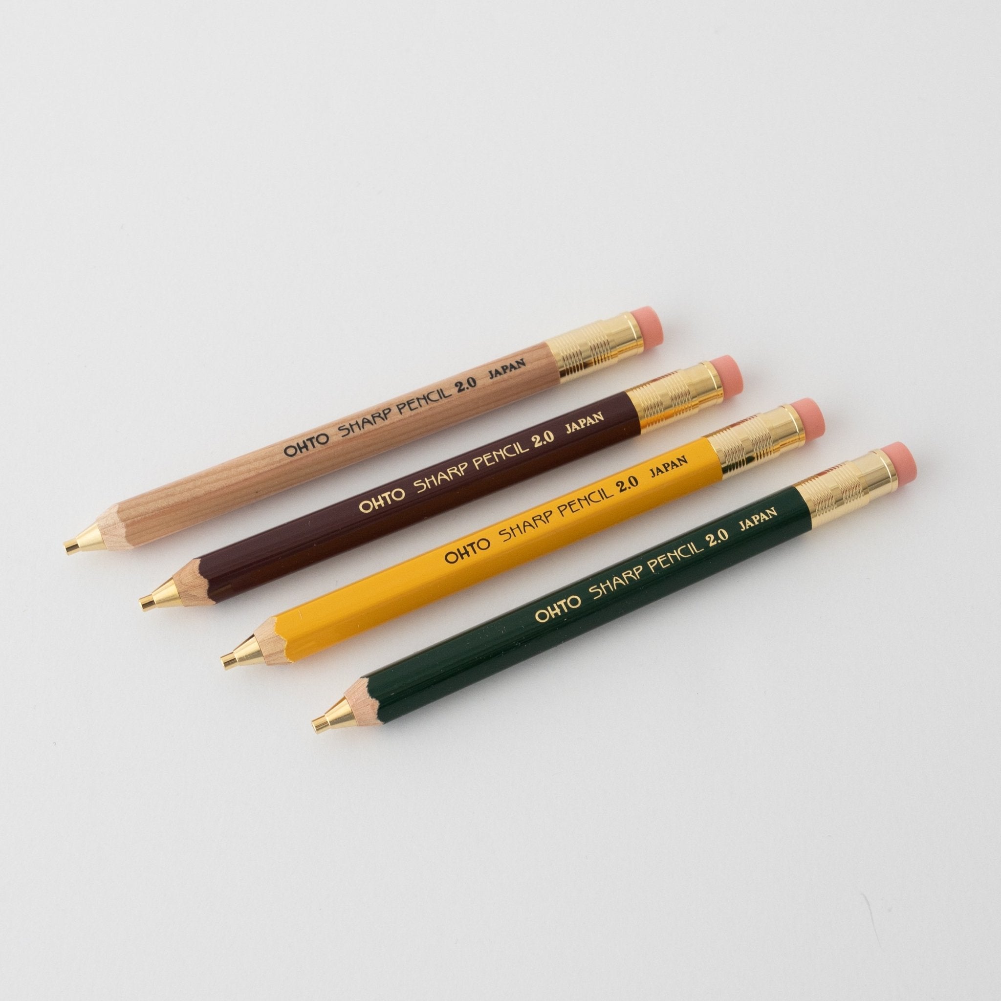 Ohto Wooden Mechanical Pencil 2.0mm - tortoise general store