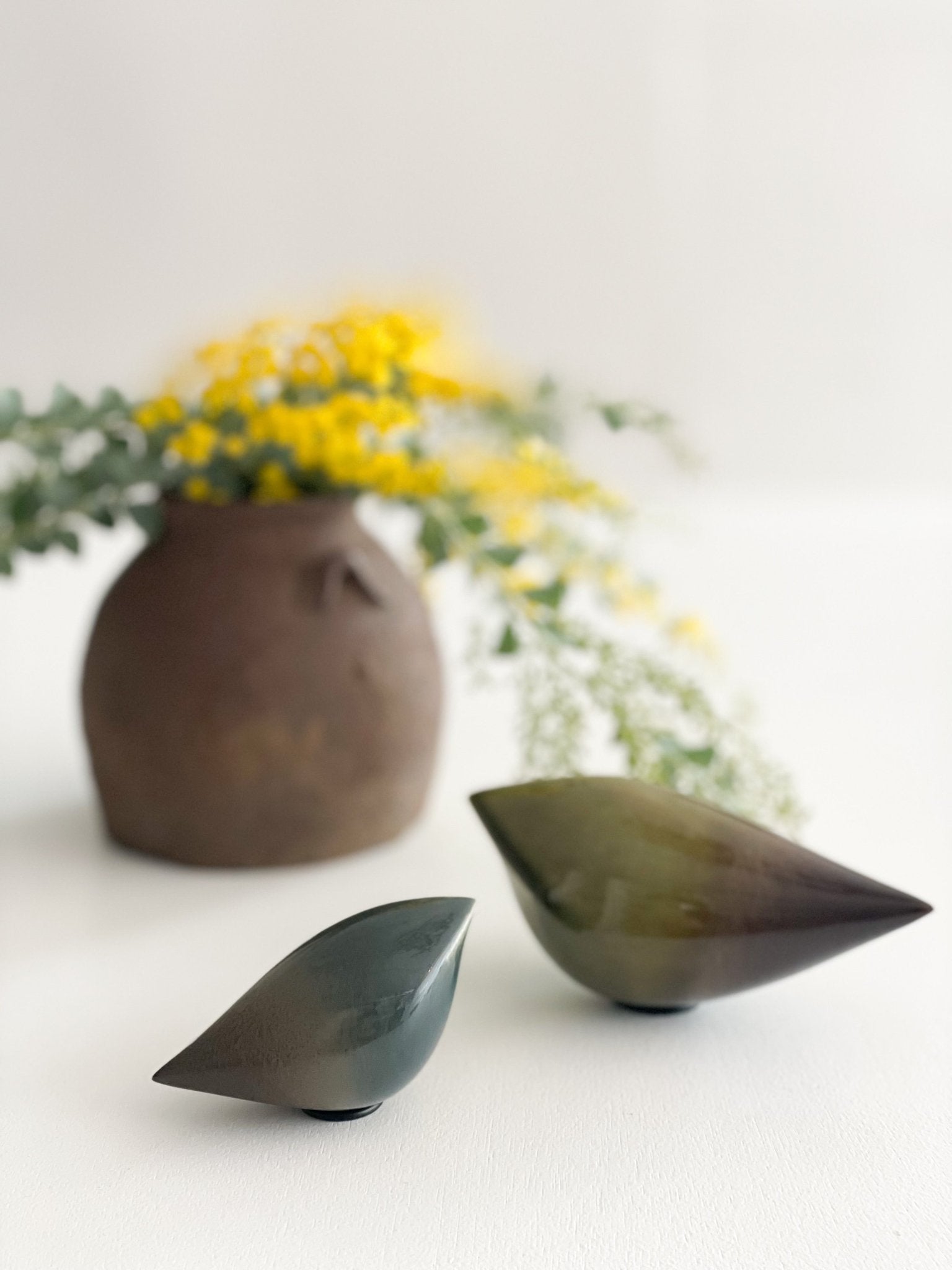 Rie Ito&#39;s Ceramic Oval Birds | Tortoise General Store