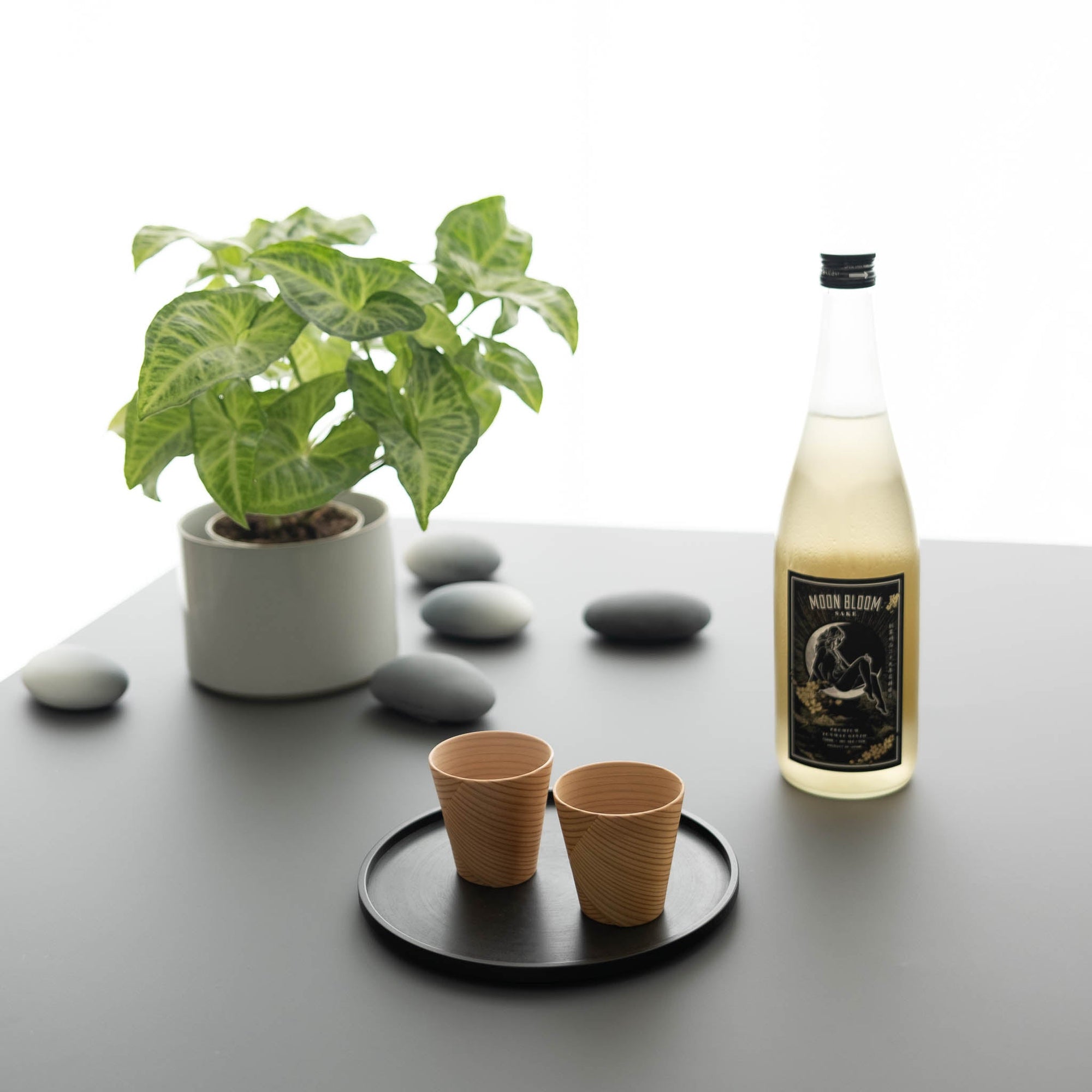Sake Gift Set - MB Junmai Genshu + wappa cedar cup 2 sets | Tortoise General Store