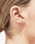 Shihara Diamond Twist Round Earring 01 | Tortoise General Store