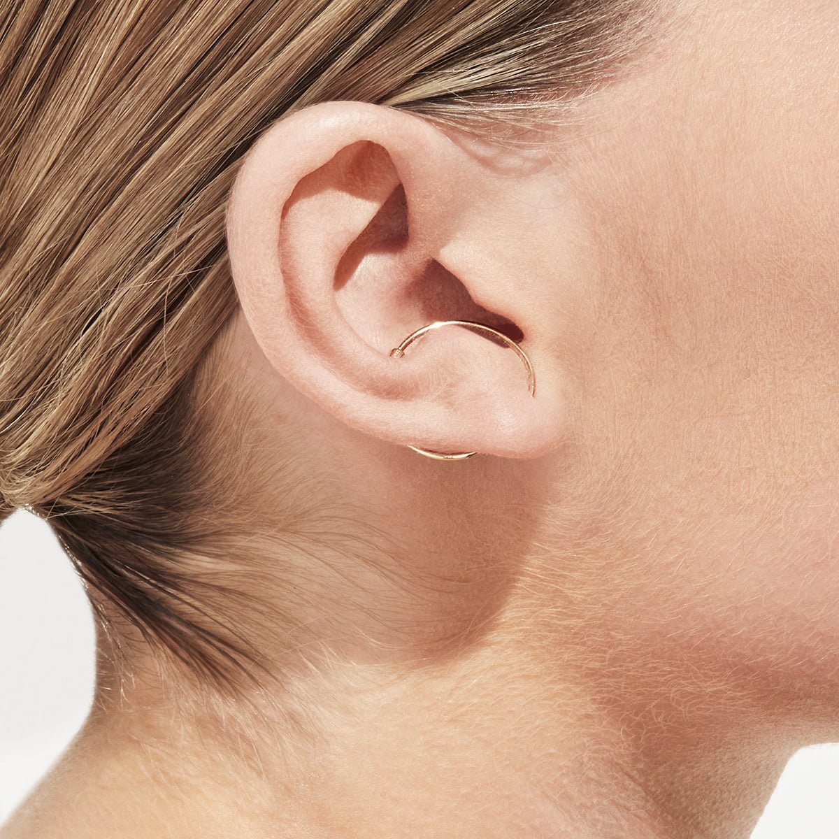 Shihara Diamond Twist Round Earring 02 | tortoise general store
