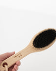 Short Handled Horse Hair Body Brush - tortoise general store