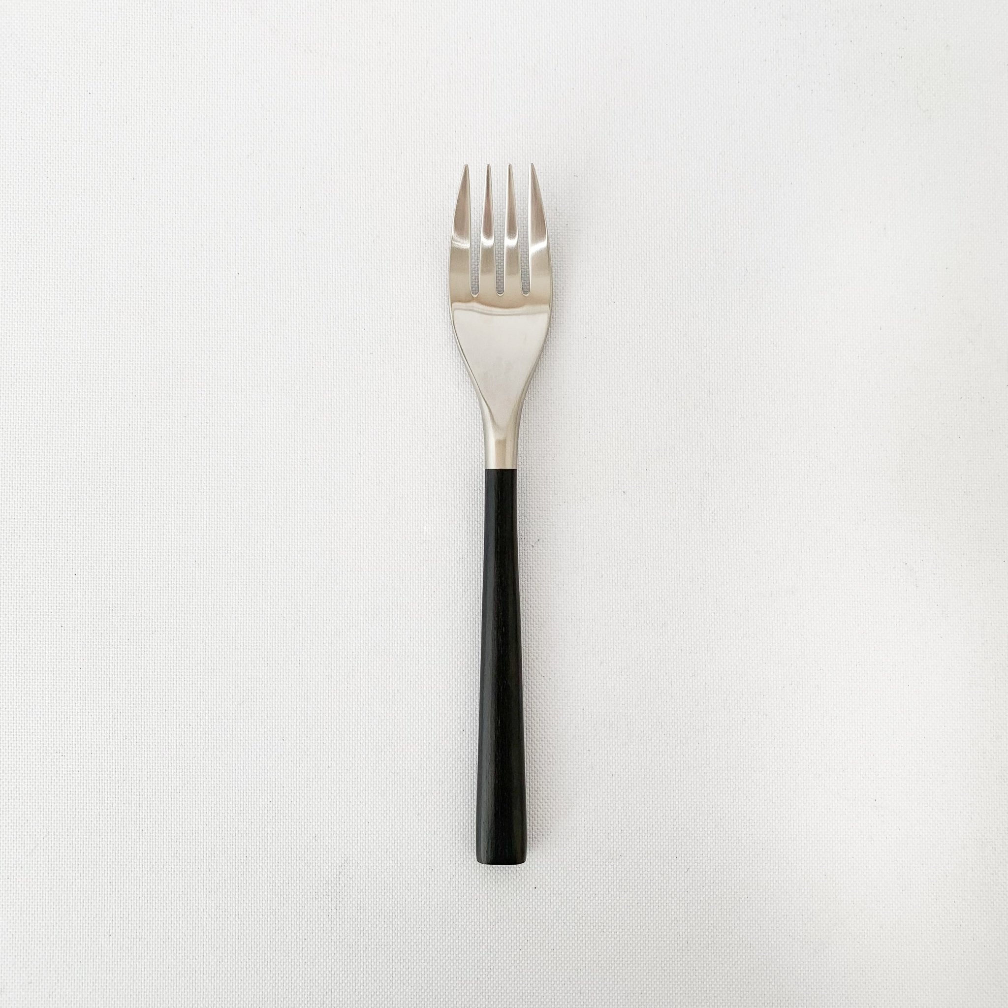 Sori Yanagi Stainless Steel and Birch Wood Handle Flatware