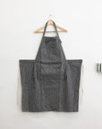 Striped Bibbed Apron by Hakui (Hakui 6869-1) - tortoise general store