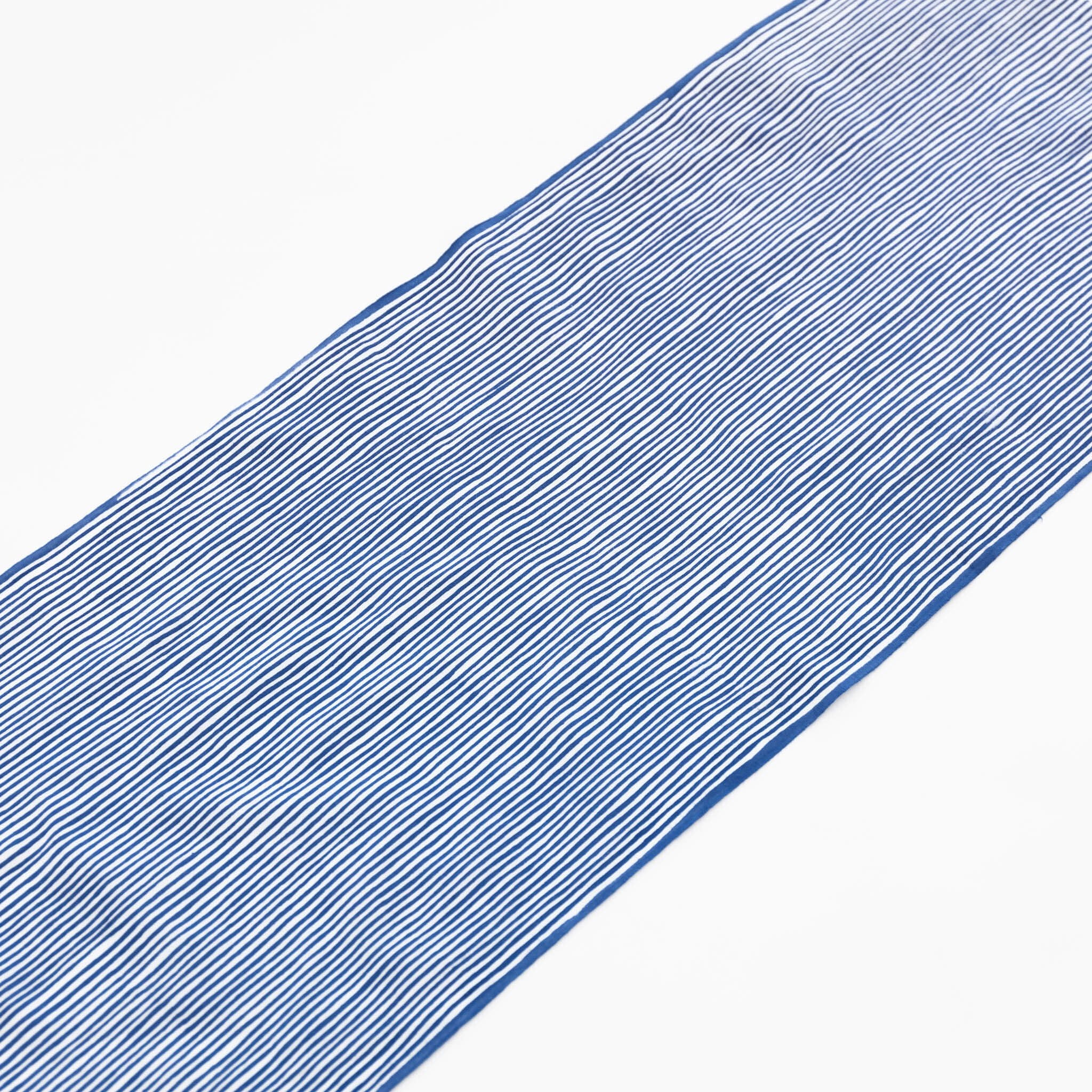 Tenugui - Blue Wavy Staggered Stripe | Tortoise General Store