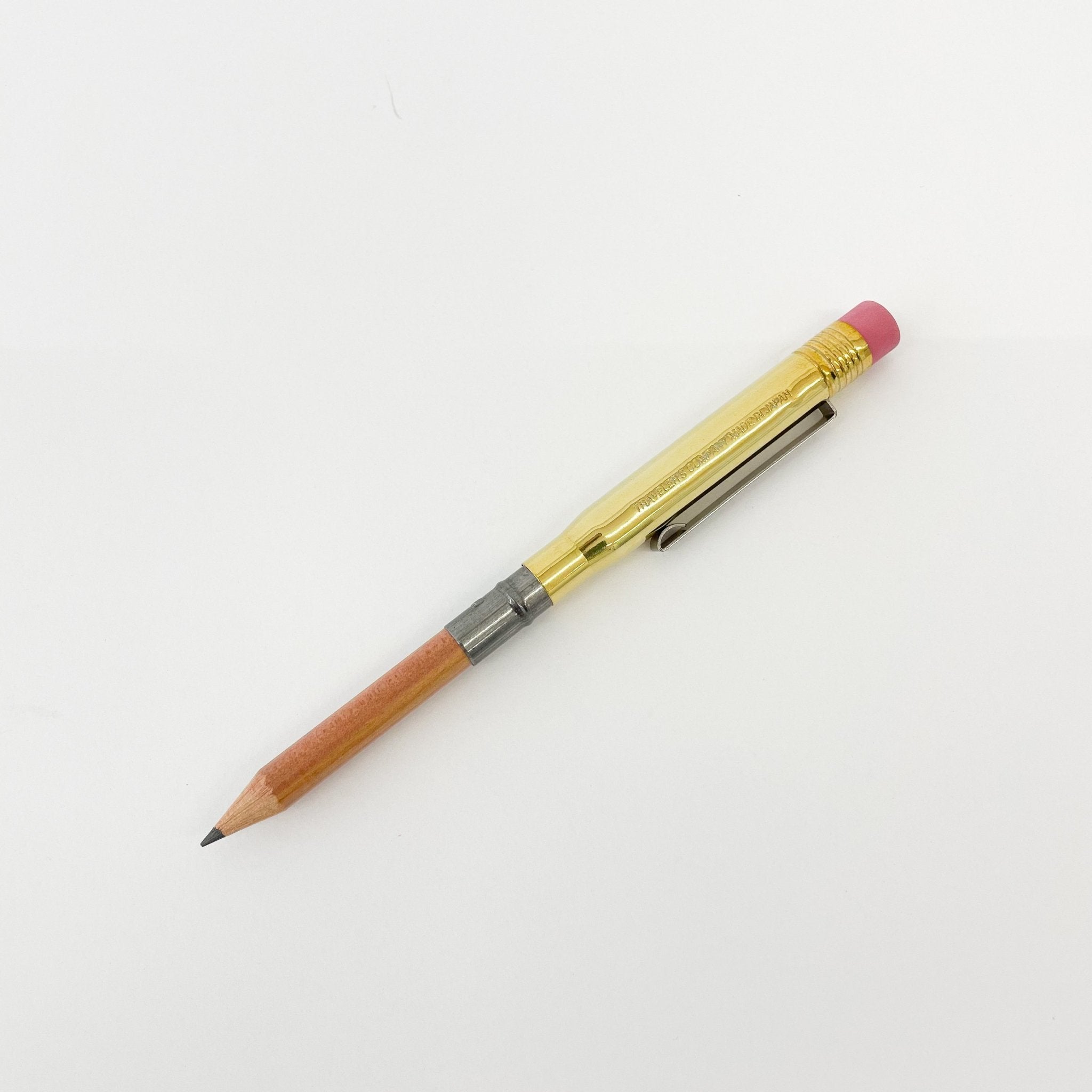 Traveler's Company Brass Ballpoint Pen & Pencil | Tortoise