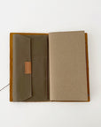 Traveler's Notebook Cotton Zipper Olive Case - tortoise general store