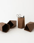 Wood Geo Penholder - tortoise general store